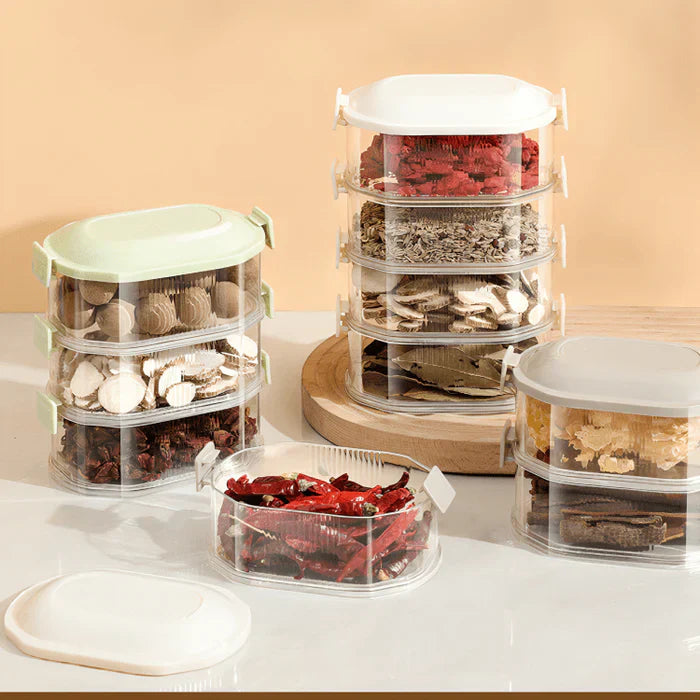 Multilayer Seasoning Storage Box