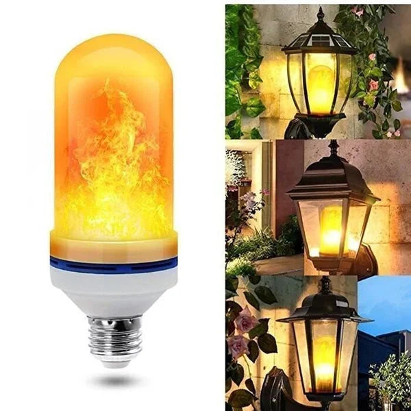 LED lamp with flame & Gravity effect ( Set Of 2 )