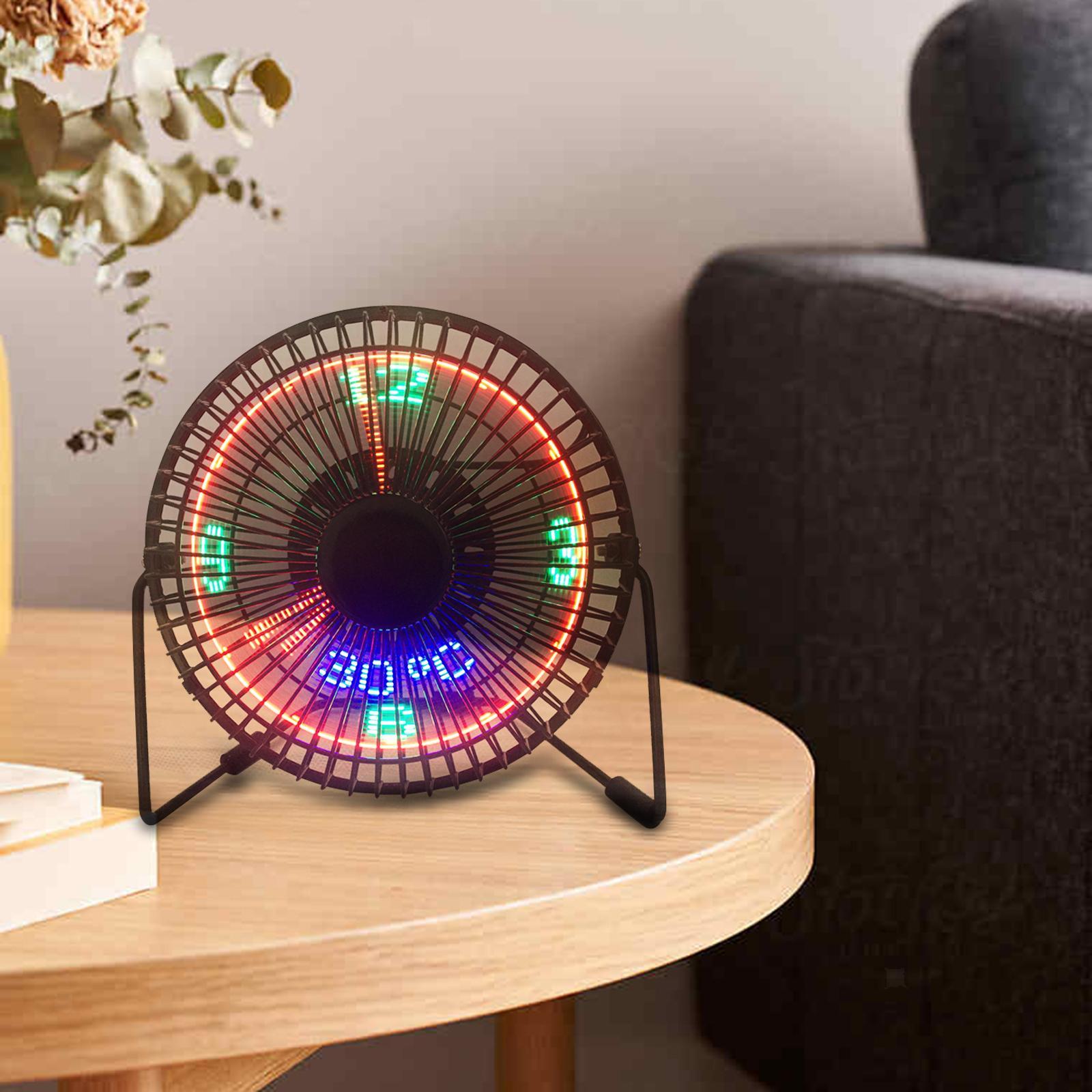 LED USB Clock Fan