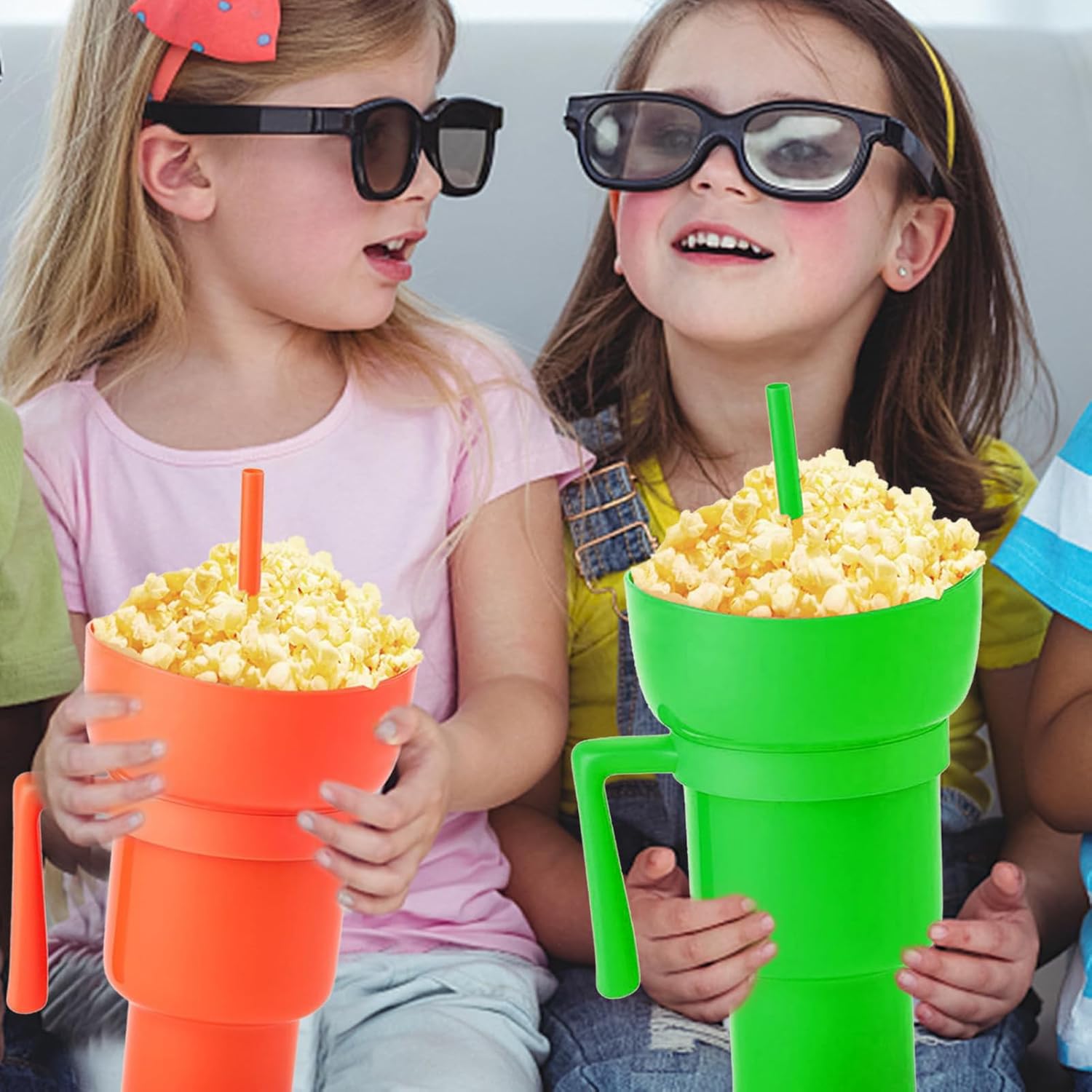 2 In 1 Snack Tumbler with Straw