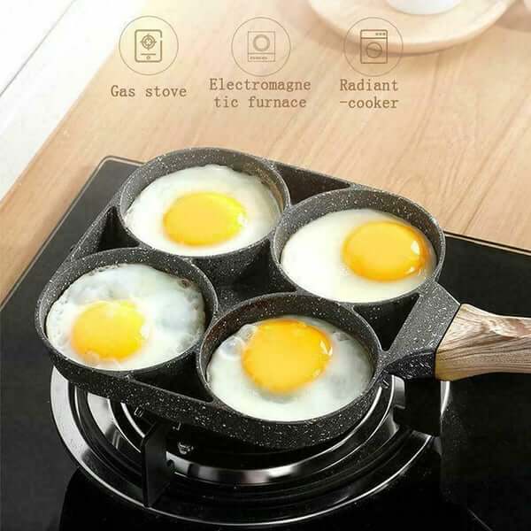 4 Hole Non-stick Egg Ham Pot