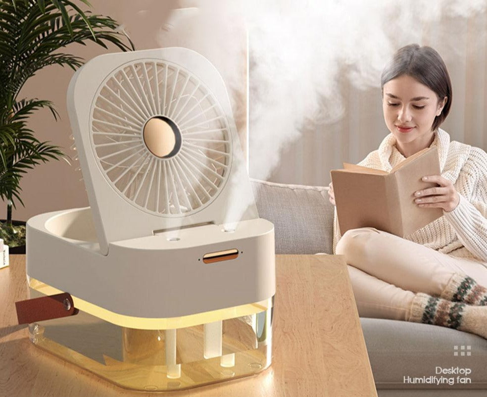 2in1 Remote control Mini Desktop Electric Fan