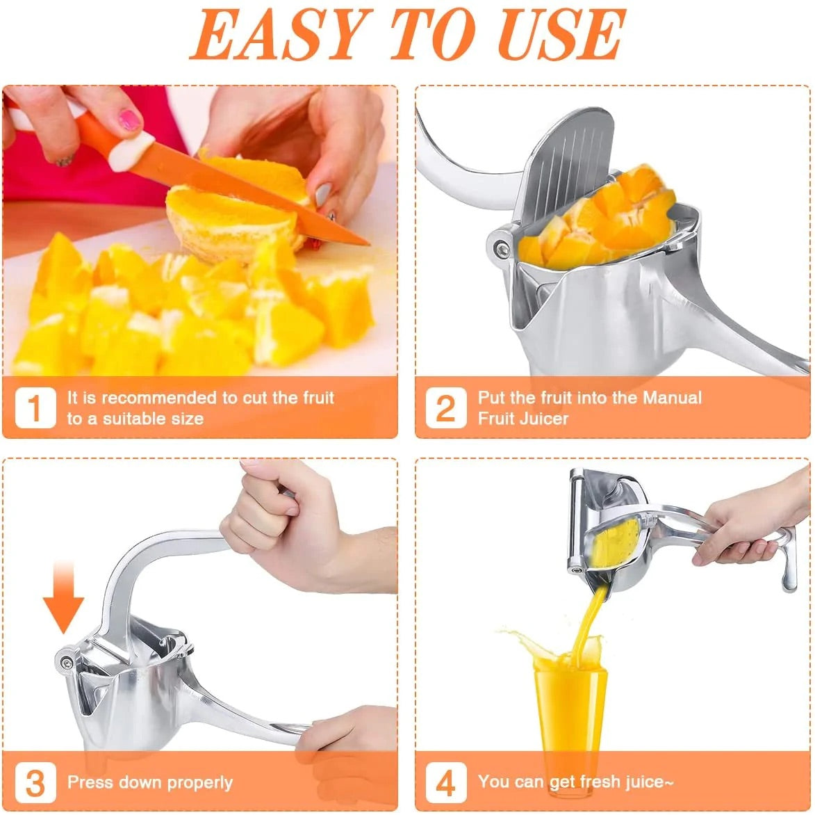 Aluminum Hand Press Fruit Juicer