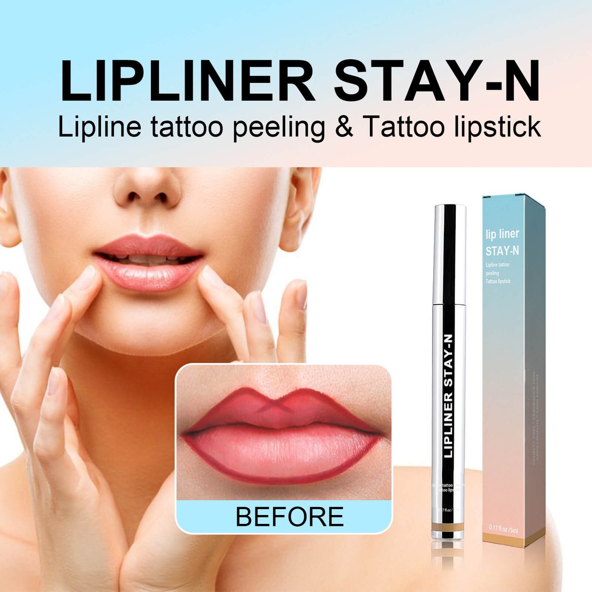 Long Lasting Tattoo - Peel-Off Lip Liner