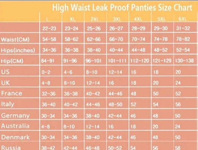 High Waist Leak Proof Pantie-Set of 2