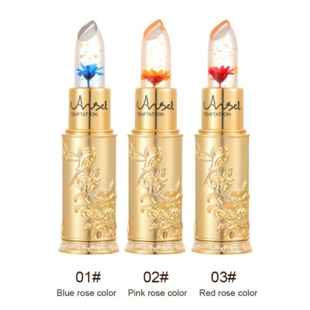 Color Changing Crystal Jelly Flower Lipstick