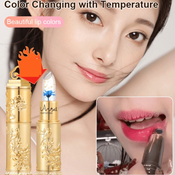 Color Changing Crystal Jelly Flower Lipstick